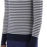 LIGHTWEIGHT STRIPED WOOL PULLOVER SWEATER