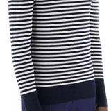 LIGHTWEIGHT STRIPED WOOL PULLOVER SWEATER