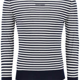 LIGHTWEIGHT STRIPED WOOL PULLOVER SWEATER