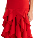 ASYMMETRIC SKIRT WITH RUFFLES