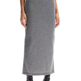 BICOLOR KNIT SKIRT