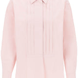 PLEATED BIB SHIRT WITH