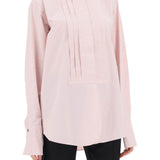 PLEATED BIB SHIRT WITH