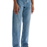 STRAIGHT JEANS WITH ADJUSTABLE WAISTBAND