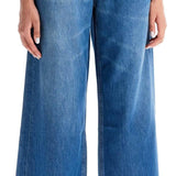 LIGHTWEIGHT DENIM WIDE LEG JEANS