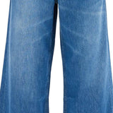 LIGHTWEIGHT DENIM WIDE LEG JEANS