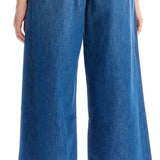 LIGHTWEIGHT DENIM WIDE LEG JEANS