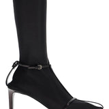 LEATHER ANKLE BOOTS WITH BUCKLE STRAPS