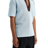 SHORT-SLEEVED POLO SHIRT IN PERFOR