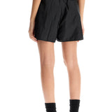 SILK AND NYLON SHORTS WITH BELT IN A