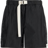 SILK AND NYLON SHORTS WITH BELT IN A