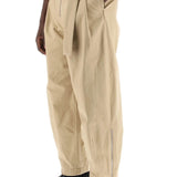 COTTON PANTS WITH REMOVABLE BELT