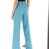 WIDE LEG PANTS IN LIGHT WOOL