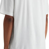 WHITE COTTON T-SHIRT WITH WIDE NECKLINE