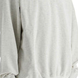 LIGHT GREY SOFT COTTON AND POLYESTER SWEATSHIRT