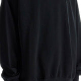 MEN'S BLACK HOODIE IN RECYCLED COTTON AND POLYESTER