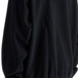 MEN'S BLACK HOODIE IN RECYCLED COTTON AND POLYESTER