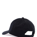 BLACK COTTON 6-PANEL CAP