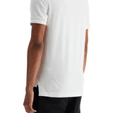 WHITE COTTON POLO WITH CLASSIC COLLAR