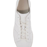 WHITE LEATHER SNEAKERS WITH MINIMALIST DESIGN