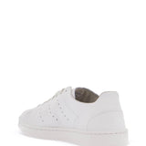 WHITE LEATHER SNEAKERS WITH MINIMALIST DESIGN