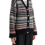 STRIPED BOXY CARDIGAN