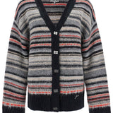 STRIPED BOXY CARDIGAN