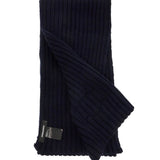 "WOOL RIBBED SCARF FOR A