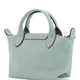 LIGHT GREEN LEATHER HANDBAG LE PLIAGE XTRA WITH ZIP AND HANDLES