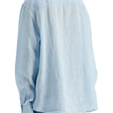 LIGHT BLUE LINEN SHIRT WIDE FIT