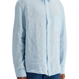 LIGHT BLUE LINEN SHIRT WIDE FIT