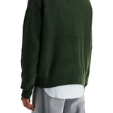 RANGER GREEN WOOL AND VISCOSE SWEATER WITH FOX PATCH