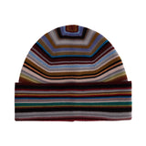 SIGNATURE STRIPE VIRGIN WOOL BEANIE HAT