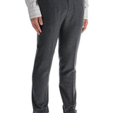 SLIM FIT FLANNEL TROUSERS IN EIGHT