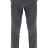 SLIM FIT FLANNEL TROUSERS IN EIGHT