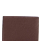 COMPACT DARK BROWN CALFSKIN CREDIT CARD HOLDER