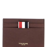 COMPACT DARK BROWN CALFSKIN CREDIT CARD HOLDER