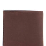 COMPACT DARK BROWN CALFSKIN WALLET WITH SLOTS