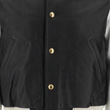 LEATHER VARSITY BOMBER JACKET