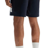 NAVY COMBO MID THIGH RIPSTOP AND WOOL SHORTS