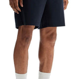 NAVY COMBO MID THIGH RIPSTOP AND WOOL SHORTS