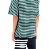 "STRIPED OVERSIZED JERSEY T-SHIRT"