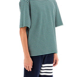 "STRIPED OVERSIZED JERSEY T-SHIRT"