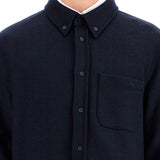 HERRINGBONE WOOL BLEND OVERSHIRT