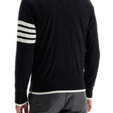 4-BAR WOOL JERSEY PULLOVER SWEATER