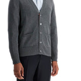 4-BAR COTTON CARDIGAN FOR