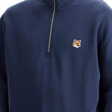 'HALF-ZIP SWEATSHIRT WITH FOX HEAD