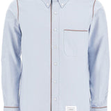 BUTTON-DOWN SHIRT WITH GROS-GRAIN TRIM