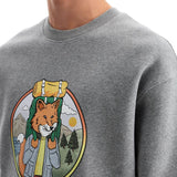 'RAMBLING FOX PRINT SWEAT