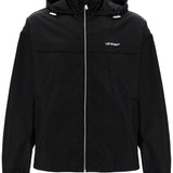 BOXY WINDBREAKER JACKET WITH HOOD